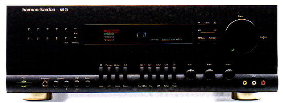 AVR 25 - Black - Audio/Video Receiver With Dolby Pro-Logic (75 watts x 2 | 65 watts x 3 front & 25 watts rear) - Hero